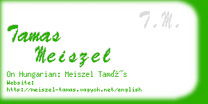 tamas meiszel business card